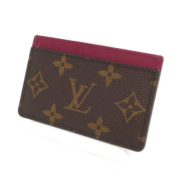 LOUIS VUITTON / ルイヴィトン ◆ポルトカルトサーンプル カードケース モノグラム フーシャ M60703 ブランド【中古】 LOUIS VUITTON / ルイヴィトン ポルトカルトサーンプル カードケース