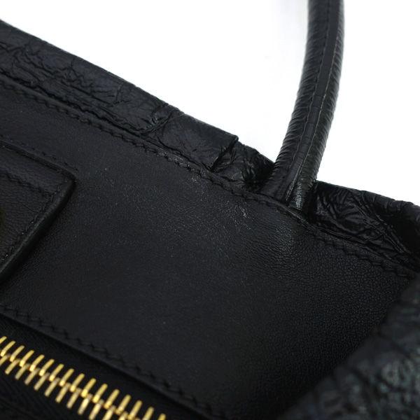 PRADA（プラダ） リボンデザイン ハンドバッグ ブラック エナメル