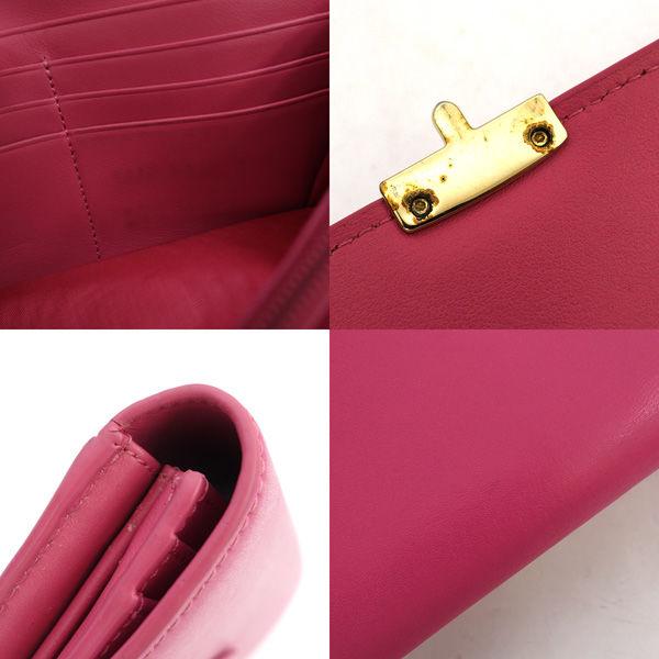 FURLA（フルラ） フラップ長財布/メトロポリス/レザー/ピンク 