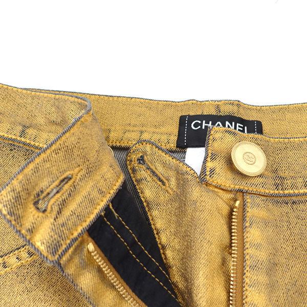 CHANEL（シャネル） ココボタン コットン デニムパンツ ワイド