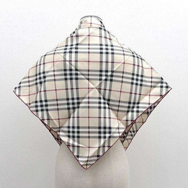 BURBERRY（バーバリー） チェック柄 ストール スカーフ 大判 シルク 90