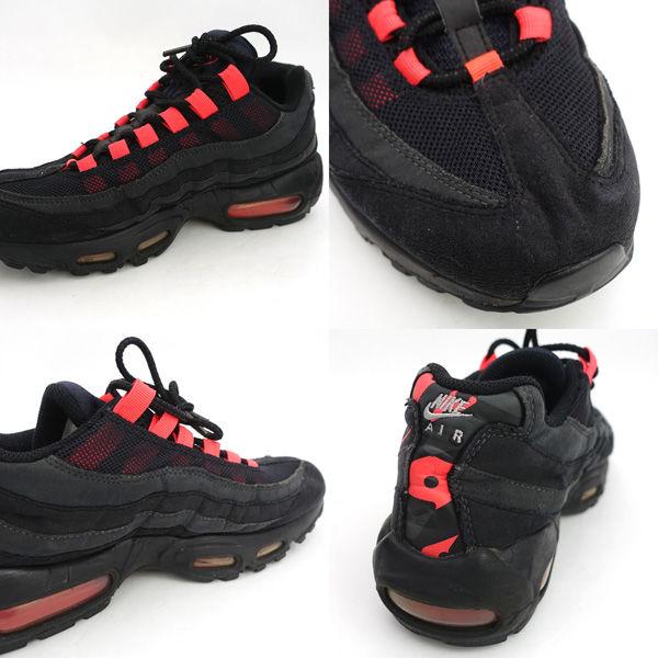 ナイキ エアマックス95 ブラック レーザー クリムゾン 25.5センチ NIKE（ナイキ） AIR MAX 95/ブラック/レーザークリムゾン/25.5cm