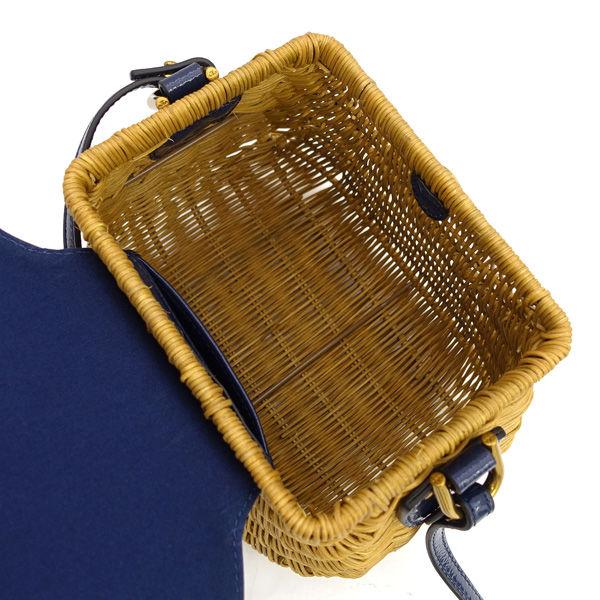 TORY BURCH（トリーバーチ） カゴバッグ ストロー ゴールドロゴ 2WAY