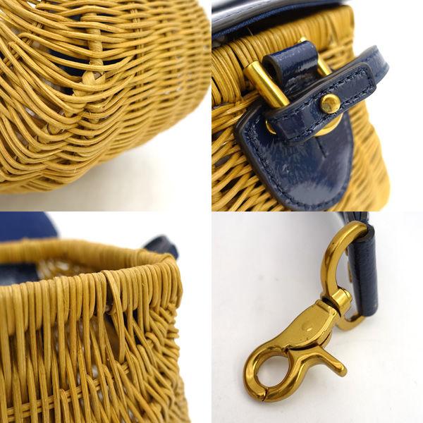 TORY BURCH（トリーバーチ） カゴバッグ ストロー ゴールドロゴ 2WAY