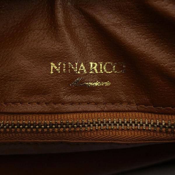 NINA RICCI（ニナ・リッチ） ミニボストンバッグ/レザー/葉っぱ/総柄