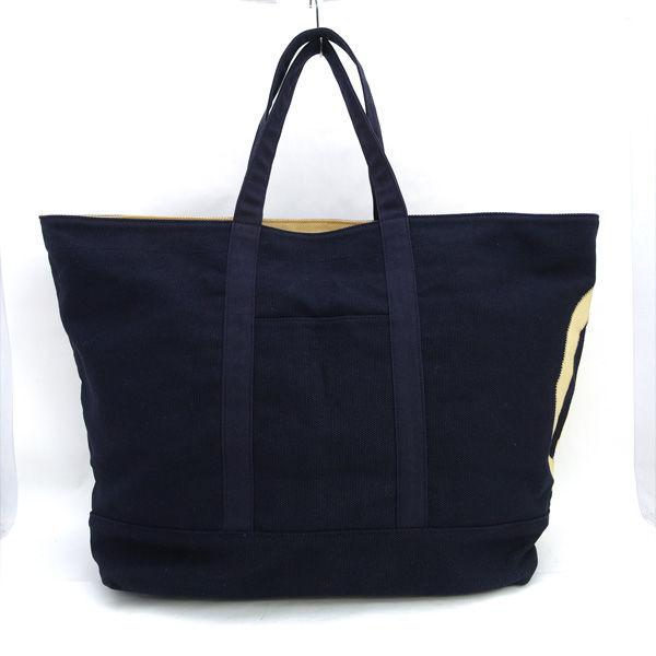 【美品】TORY BURCH トリーバーチ　トートバッグ　キャンバス　デカロゴ TORY BURCH（トリーバーチ） デカロゴ トートバッグ キャンバス 大容量