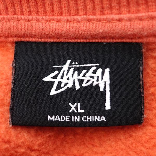 STUSSY（ステューシー） スウェットシャツ/バックロゴ/オレンジ/サイズ