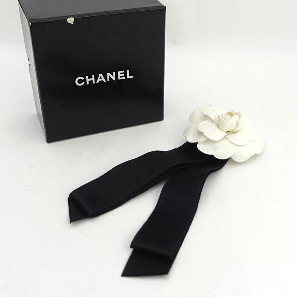 CHANEL（シャネル） カメリア フラワー リボン コサージュ ブローチ