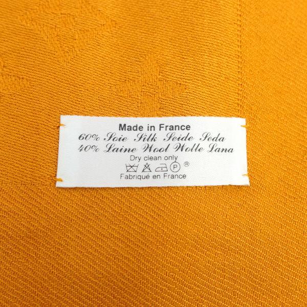 LOUIS VUITTON / ルイヴィトン モノグラム ストール ショール オレンジ シルク ウール M71342 ブランド 中古_6