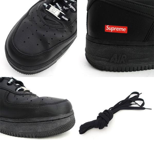 NIKE × Supreme AIR FORCE 1 LOW/エアフォース1 ロー/ブラック/27.5cm