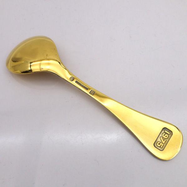 Georg Jensen / ジョージ ジェンセン  1975 STERLING スプーン 1975 デンマーク製 ゴールド ブランド 中古の画像