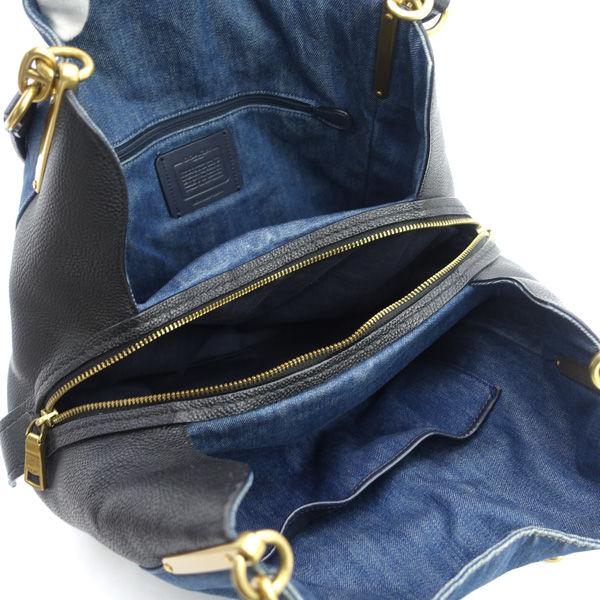 COACH / コーチ ◆ダルトン 31 ショルダーバッグ デニム レザー 89314 【バッグ/バック/BAG/鞄/カバン】 ブランド【中古】 [0220549104] COACH（コーチ） ダルトン 31 ショルダーバッグ デニム レザー 89314