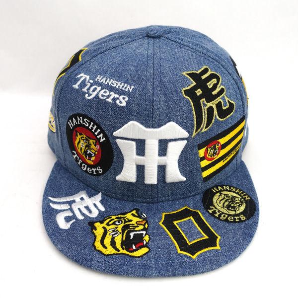 NEW ERA 阪神タイガース 9FIFTY キャップ M/L 刺繍ロゴ 美品 NEW ERA（ニューエラ） NEW ERA×阪神タイガース キャップ/9FIFT/ロゴ