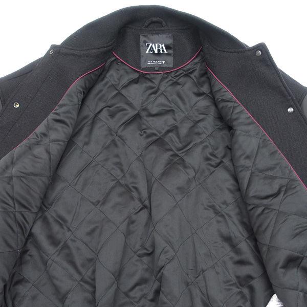ZARA（ザラ） スタジャン/袖切替/ブラック/サイズUSA：S 3427/763/800
