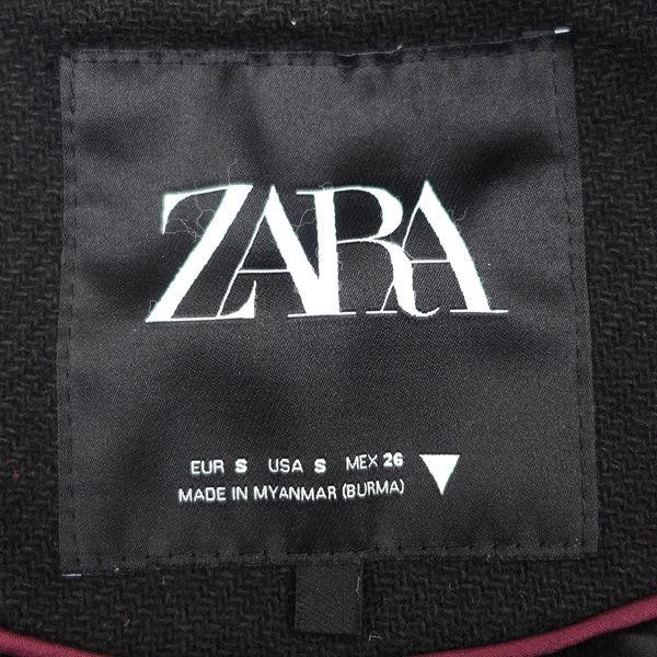 ZARA（ザラ） スタジャン/袖切替/ブラック/サイズUSA：S 3427/763/800