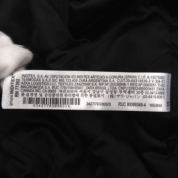 ZARA（ザラ） スタジャン/袖切替/ブラック/サイズUSA：S 3427/763/800