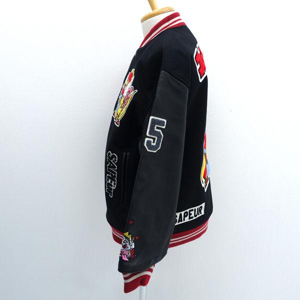 SAPEur / サプール  スタジャン/ビックリマン/スーパーゼウス/ブラック/サイズXL/タグ付 A0024-502 メンズファッション 未使用の画像