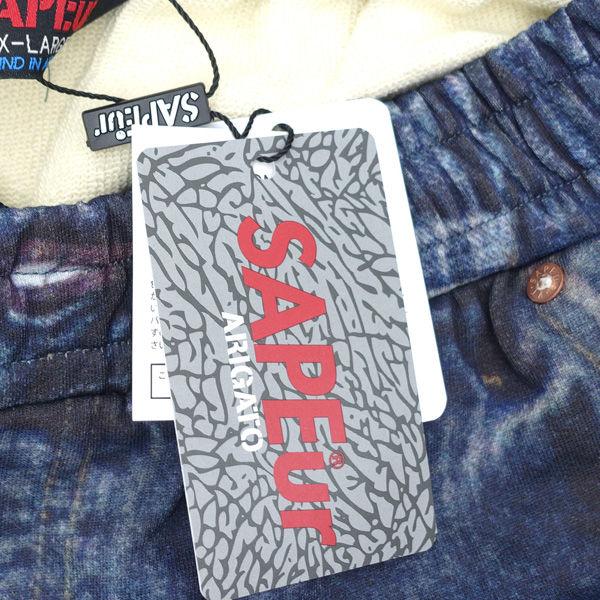 SAPEur サプール デニムスウェットパンツ/5550XX/インディゴ/サイズXL