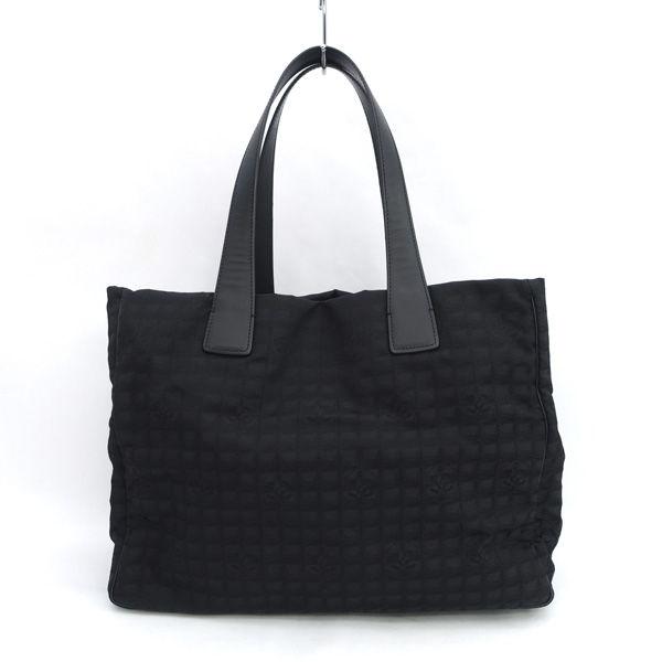 CHANEL / シャネル  ニュートラベル トートバッグ ナイロン ココ ブラック A26156 ブランド 中古の画像