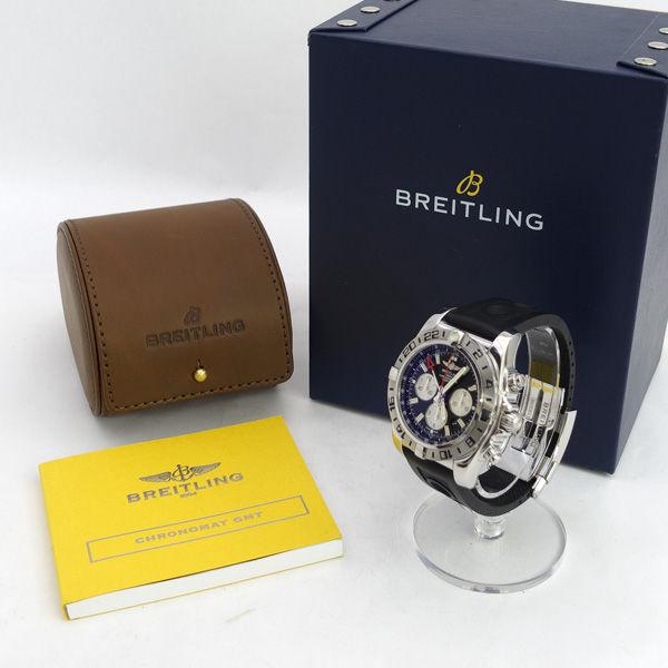 BREITLING / ブライトリング ◆クロノマット GMT メンズ 腕時計 オートマティック ラバー AB0413 【メンズ/MEN/男性/ボーイズ/紳士】【腕時計/Watch】【クロノグラフ】 【自動巻】 ブランド [0220553899] ブライトリング（BREITLING） クロノマット GMT メンズ 腕時計