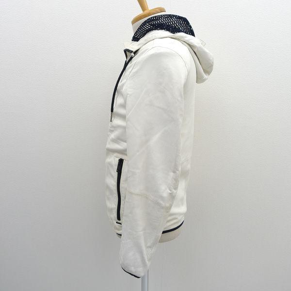 【美品】ディーゼル　ラムレザー　ジャケット　パーカー　ブレイブメン DIESEL（ディーゼル） ラムレザージャケット/パーカー/羊革/裏メッシュ
