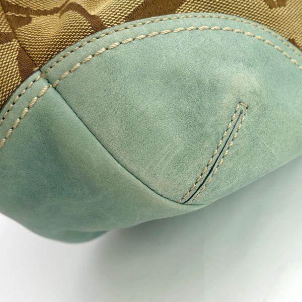 COACH / コーチ ◆エルゴ シグネチャー がま口 トートバッグ 12232 【バッグ/バック/BAG/鞄/カバン】 ブランド【中古】 [0220555930] COACH（コーチ） エルゴ シグネチャー がま口 トートバッグ 12232