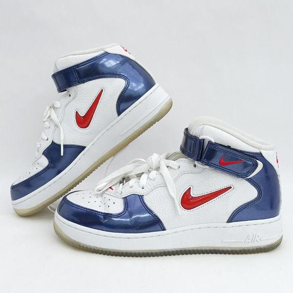 NIKE（ナイキ） AIR FORCE 1 MID QS/エアフォース1/ホワイト/26cm 