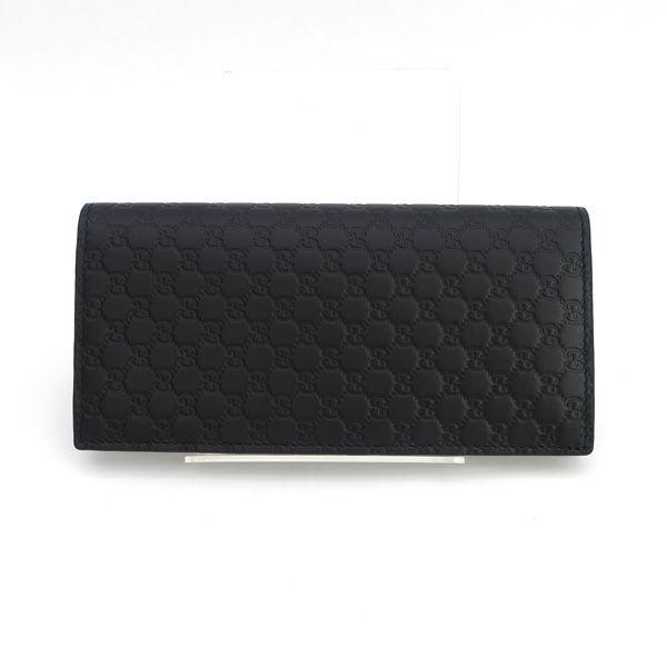 GUCCI（グッチ） 長札入れ(小銭入れなし) マイクログッチシマ カーフ