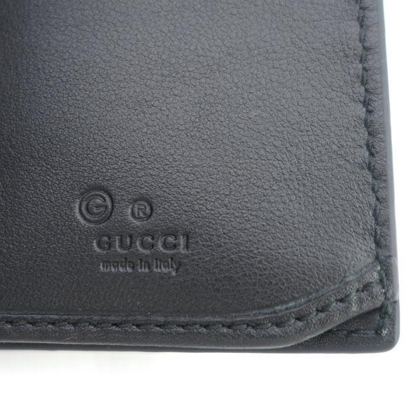 GUCCI / グッチ ◆長札入れ(小銭入れなし) マイクログッチシマ カーフ 黒 449245 【財布/サイフ/ウォレット/wallet/】 ブランド【中古】 [0220556857] GUCCI（グッチ） 長札入れ(小銭入れなし) マイクログッチシマ カーフ