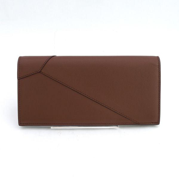 LOEWE ブラウン 二つ折り財布 LOEWE（ロエベ） ホリゾンタル ウォレット パズル 二つ折り長財布