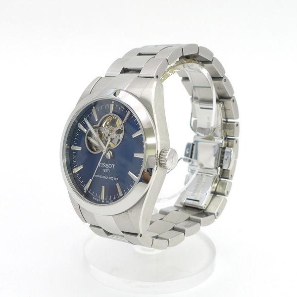 【稼働/自動巻き】TISSOT ティソ ラウンド ドレス メンズ腕時計 シルバー TISSOT（ティソ） 腕時計 ジェントルマン オープンハート パワー
