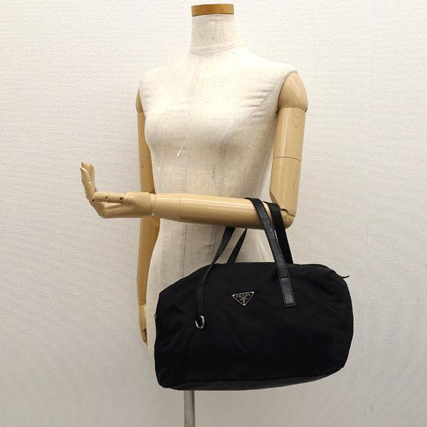 PRADA（プラダ） 三角プレート テスート ナイロン ハンドバッグ ミニ 