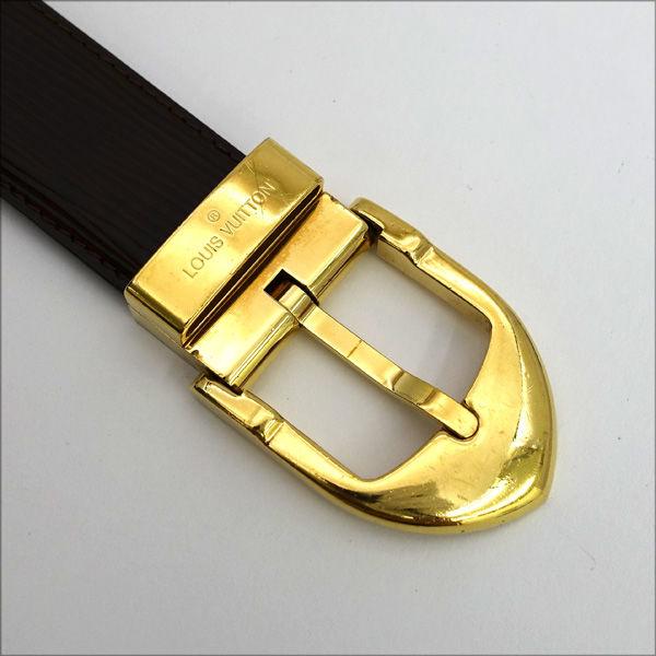 ヴィトンエピサンチュールロゴベルト LOUIS VUITTON（ルイ・ヴィトン） エピ レザー ゴールド金具 サン