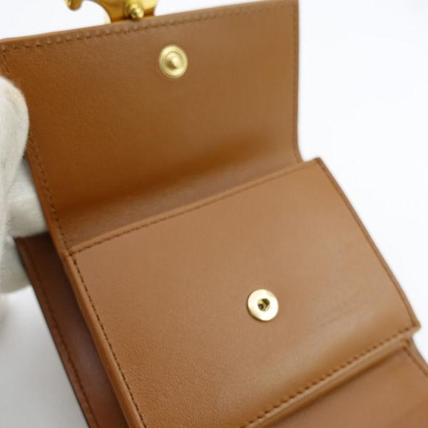 CELINE（セリーヌ） トリオンフ キャンバス ゴールド金具 三つ折り財布