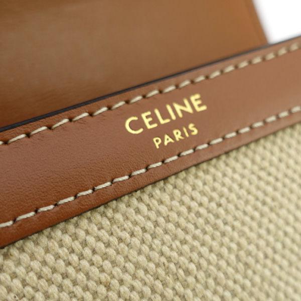 CELINE（セリーヌ） トリオンフ キャンバス ゴールド金具 三つ折り財布