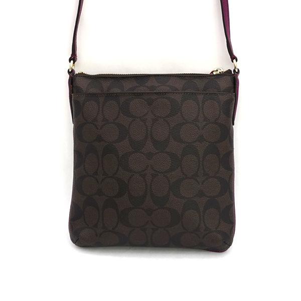 COACH（コーチ） シグネチャー ショルダーバッグ 斜めがけ ブラウン 