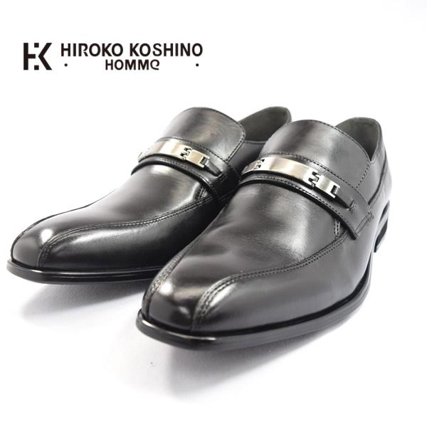 HIROKO KOSHINO HOMME コシノ ヒロコ オム HK130 スワールモカ ビット ビジネスシューズ 紳士靴 メンズ (nesh)(新品)(送料無料)