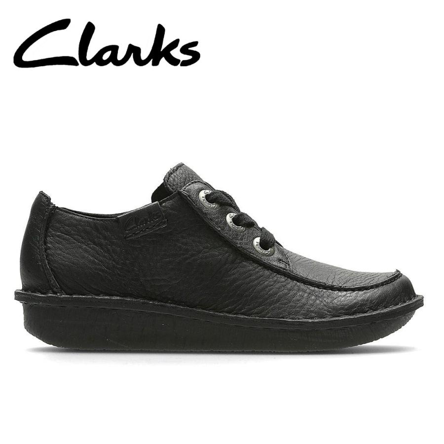 Clarks クラークス 20306639 FUNNY DREAM BLACK LEATHE カジュアル シューズ レディース (nesh) (新品)