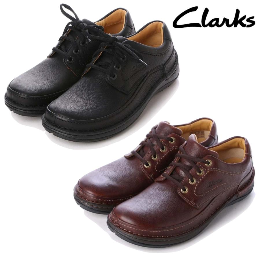 クラークス Clarks カジュアルシューズ ネイチャー スリー Nature III 151J ブラックレザー マホガニーレザー 正規品 メンズ
