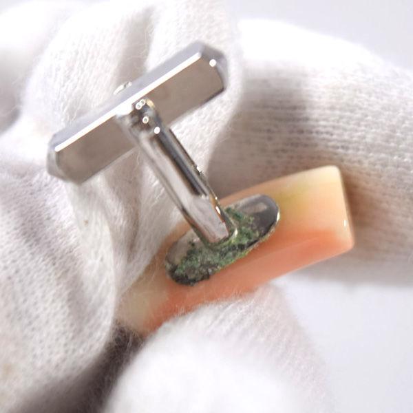 清岡珊瑚店 ネクタイピン カフス セット サンゴ ブランド 中古