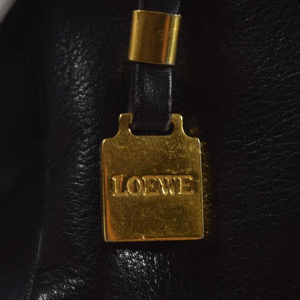 LOEWE（ロエベ） アナグラム クラッチバッグ レザー ブラック ブランド