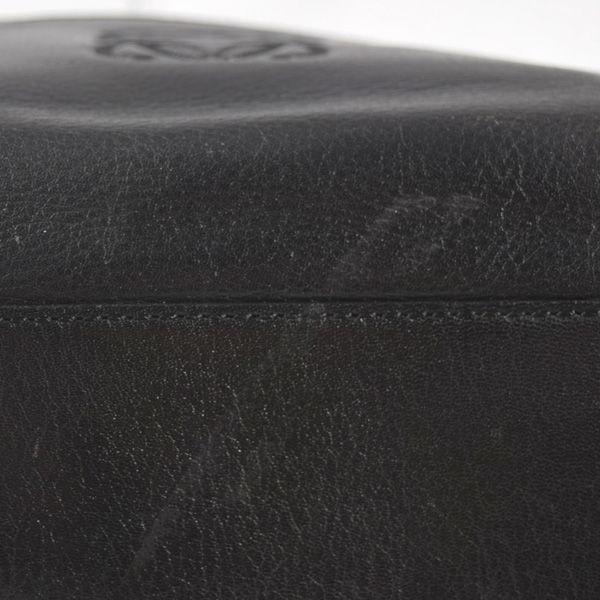 LOEWE（ロエベ） アナグラム クラッチバッグ レザー ブラック ブランド