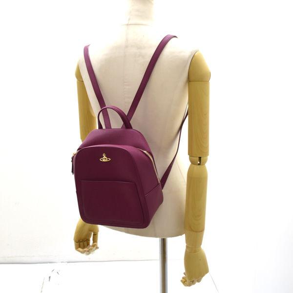 Vivienne Westwood / ヴィヴィアンウエストウッド  SMALL RUCKSACK オーブ ミニリュック PVC 紫 ブランド 中古｜shop-archery｜07