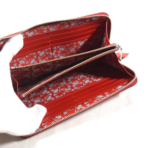 Vivienne Westwood / ヴィヴィアンウエストウッド ■ ウォーターオーブ ラウンドファスナー長財布 レザー 赤 財布 / サイフ / ウォレット / wallet /  ブランド 中古 [0990009275] Vivienne Westwood（ヴィヴィアンウエストウッド） ウォーターオーブ