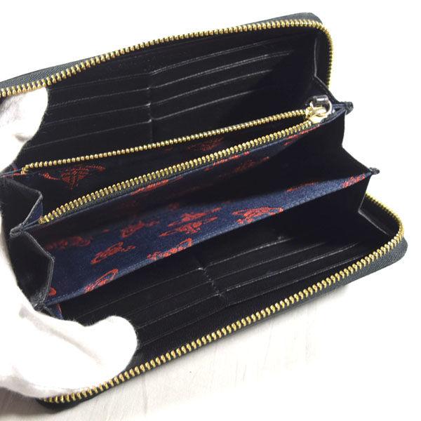 Vivienne Westwood / ヴィヴィアンウエストウッド ■ ORB ラウンドファスナー長財布 ナッパレザー ブラック 財布 / サイフ / ウォレット / wallet /  ブランド 中古 [0990009712] Vivienne Westwood（ヴィヴィアンウエストウッド） ORB ラウンド