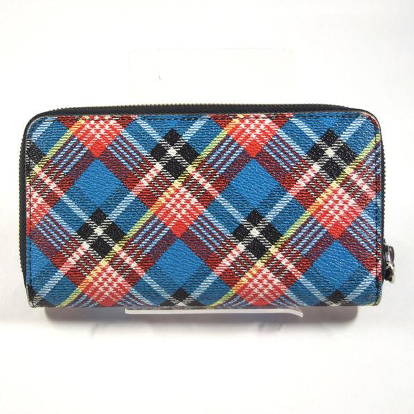 Vivienne Westwood Anglomania SHUKA TARTAN ラウンドファスナー長財布 