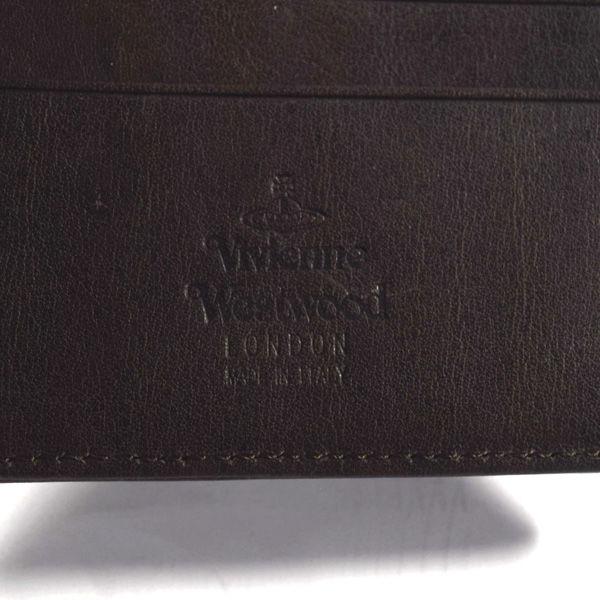 Vivienne Westwood / ヴィヴィアンウエストウッド  ORB 二つ折り財布 レザー 茶 VW1 中古｜shop-archery｜06