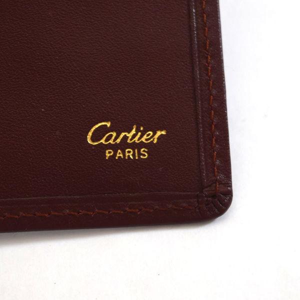 Cartier / カルティエ 二つ折り財布 札入れ ボルドー ブランド Cartier / カルティエ 二つ折り財布 札入れ ボルドー ブランド