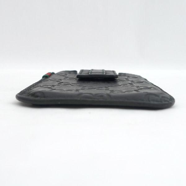 THブラックS GG GUCCI / グッチ iPhone 4s ケース レザー ブラック グッチシマ