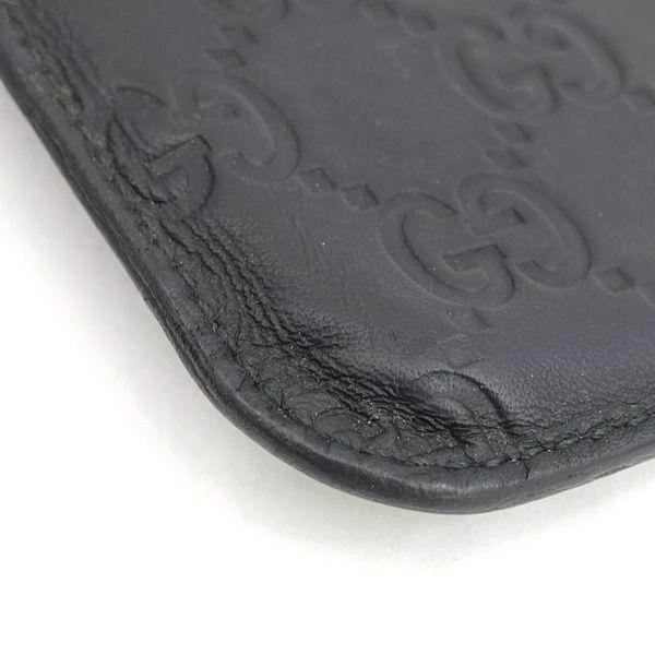 THブラックS GG GUCCI / グッチ iPhone 4s ケース レザー ブラック グッチシマ